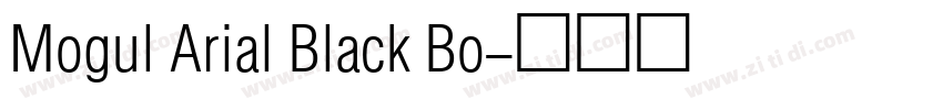 Mogul Arial Black Bo字体转换